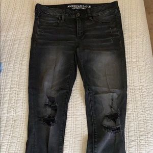 Black /grey high waisted jeans